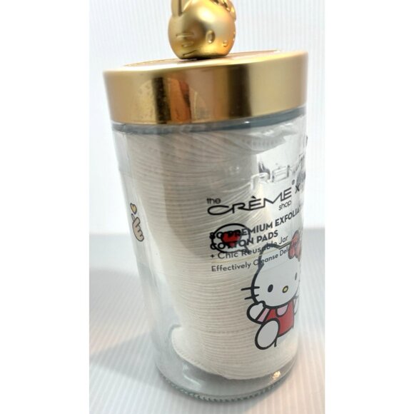 The Crème Shop x Hello Kitty Premium Exfoliating Cotton Pads Reusable Glass Jar - Picture 6 of 9